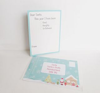 letter to santa postcard by sarah hurley designs