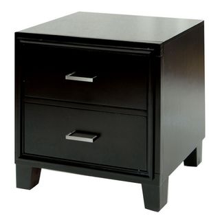Furniture Of America Furniture Of America Elrich Two drawer Espresso Wood Night Stand Brown Size 2 drawer