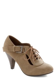 Taupe of the Charts Heel  Mod Retro Vintage Heels