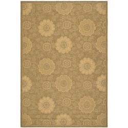 Indoor/ Outdoor Gold/ Natural Rug (67 X 96)