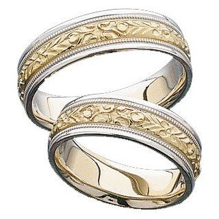 Ann Harrington Jewelry 14k 2 tone 6.25 mm Women's Wedding Band Jewelry