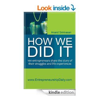 How We Did It eBook Anand Srinivasan Kindle Store