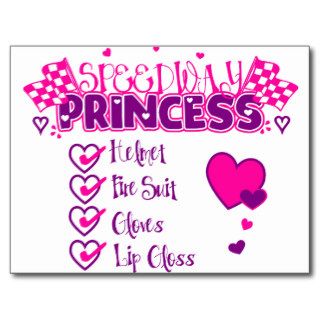 Speedway Princess Post Cards