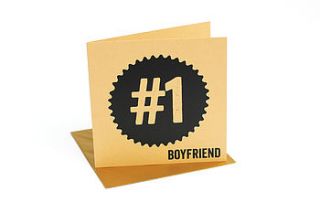 number one boyfriend card by allihopa