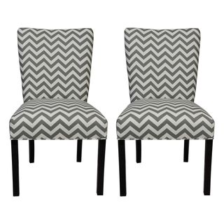 Julia Zig Zag Grey Dining Chairs (Set of 2) Sole Designs Dining Chairs