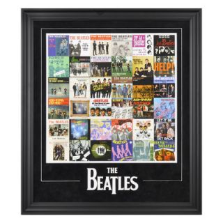 Mounted Memories The Beatles Singles Around The World Framed