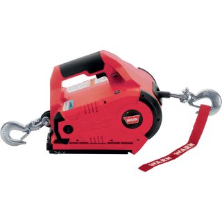 WARN PullzAll Handheld Cordless Pulling Tool — Red, 24 Volt, Model# 885005  1,000   2,900 Lb. Capacity Winches
