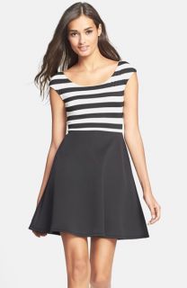 FELICITY & COCO Ponte Knit Fit & Flare Dress ( Exclusive)