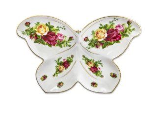 Royal Albert Old Country Roses 8 by 6 Inch Butterfly Dish Decorative Boxes Kitchen & Dining