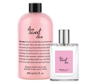 philosophy love sweet love shower gel & spray fragrance layering duo —