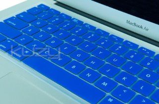 Kuzy   AIR 11inch BLUE Keyboard Silicone Cover Skin for NEW Apple MacBook Air 11.6" Aluminum Unibody Computers & Accessories