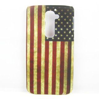 New Fashion Retro USA Flag United States US Flag Hard Rubber Case Cover Skin For LG Optimus G2 D802 Cell Phones & Accessories