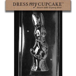 Dress My Cupcake DMCE302A Chocolate Candy Mold, Girl Bunny Piece 1, Easter Kitchen & Dining