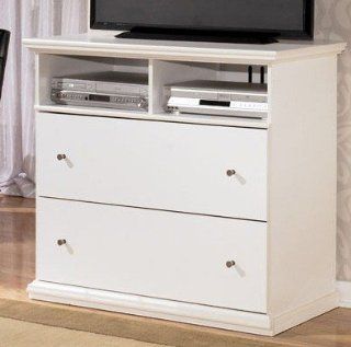 Shop White 2 Drawer Media Chest   Signature Design by Ashley Furniture at the  Furniture Store. Find the latest styles with the lowest prices from Famous Brand Furniture