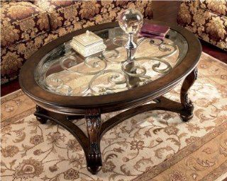 Shop Traditional Dark Brown Norcastle Cocktail Table at the  Furniture Store