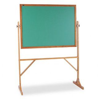 Quartet RSSW304 Quartet Reversible Chalkboard, 48 x 36, Hardwood Frame 