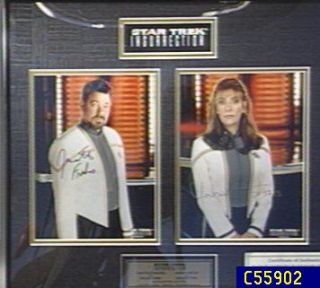 Star Trek Riker & Troi Signed Limited Edition Photos —
