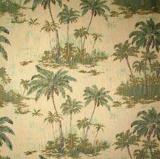56'' Wide Tapestry Island Palm Tree Fabric By The Yard
