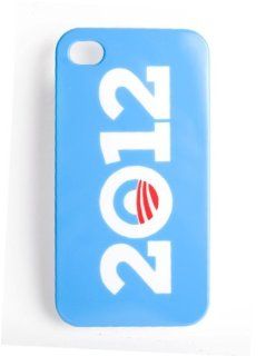 Barak Obama 2012 Case for Apple iPhone 4/4S   Hard Plastic (Blue) Cell Phones & Accessories