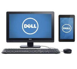 Dell All in One 20 Desktop Intel Celeron 4GB RAM 500GBHD with 7 Tablet —