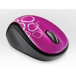 Logitech m305 Wireless Mouse (Pink & White Circles Design) with Nano Receiver Computers & Accessories