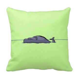 The sleeping whale pillows