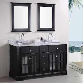 Design Elements Dec306A Imperial 60" Double Sink Bathroom Vanity    