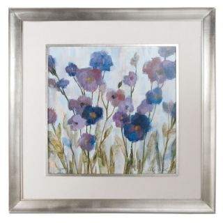 Uttermost Abstracted Florals in Purple Framed Painting Print