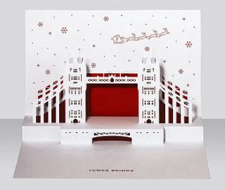 tower bridge pop up christmas card by paper tango
