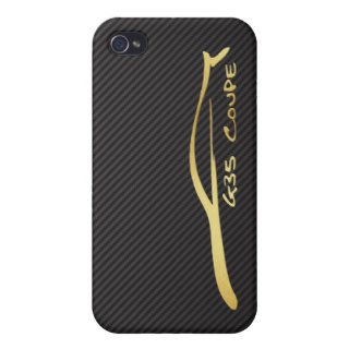 Infiniti G35 Coupe Gold Brushstroke Cover For iPhone 4