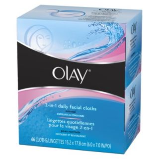 Olay 2 in 1 Normal Daily Facial Cloths   66 Count