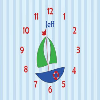 personalised boat clock by loving luxuries