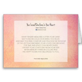 Condolences, card note for the grieving hearts