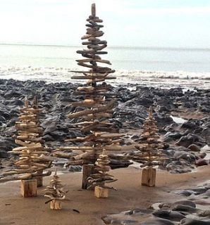 driftwood christmas trees by nautilus driftwood design