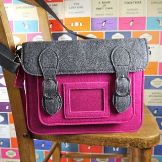 contemporary felt satchel by deservedly so