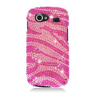 Eagle Cell PDGNEXUS2F302 RingBling Brilliant Diamond Case for Samsung Galaxy Nexus S i9020   Retail Packaging   Hot Pink Zebra Cell Phones & Accessories