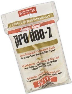 Wooster Brush RR303 4 1/2 Jumbo Koter Pro/Doo Z Roller 1/2 Inch Nap, 2 Pack, 4 1/2 Inch   Paint Rollers  