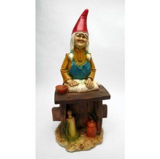 17" Bread Baker Italian Gnome Home Garden Statue Sculpture Figurine   Collectible Figurines