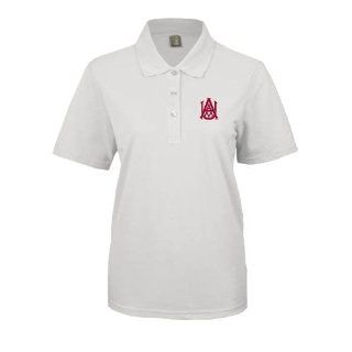 Alabama A&M Ladies Easycare White Pique Polo 'Official Logo'  Sports Fan Polo Shirts  Sports & Outdoors