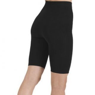 Shape and Slim Second Skin ActivWear Slimming Bike Shorts   Black   Large/XLarge