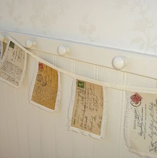 postcard bunting by grace & favour home