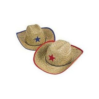 Toy / Game Retro Toys Childs Straw Cowboy Hat With Plastic Star (1 Dozen)   Bulk   Makes Great Party Favors Toys & Games