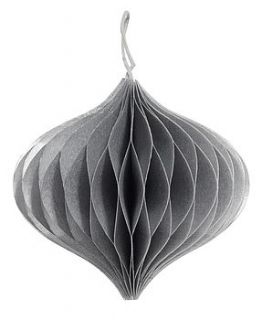 six silver christmas onion bauble decorations by idea home co