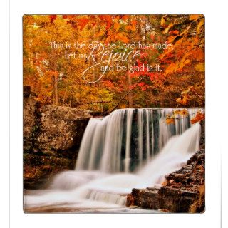 Factory Falls in Autumn Psalm 118 1" Photo Album 3 Ring Binder