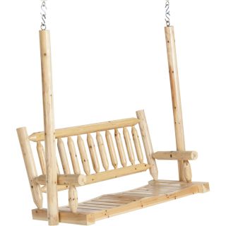 Deluxe Cedar/Fir Log Porch Swing, Model# CSN-81908  Swings