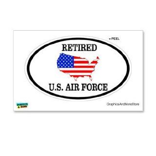 Retired   US Air Force   Window Bumper Locker Sticker Automotive