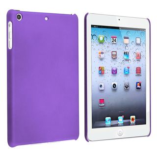 BasAcc Purple Snap on Rubber Coated Case for Apple iPad Mini BasAcc iPad Accessories