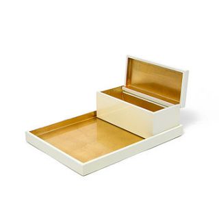 lacquer vanity tray and box set by nom living