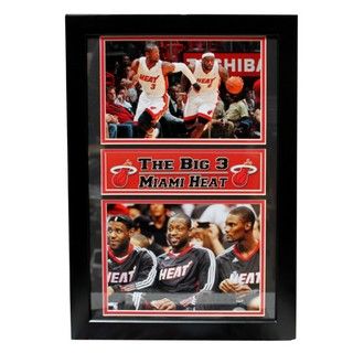 2011 Miami Heat Big Three Frame Encore Select Basketball