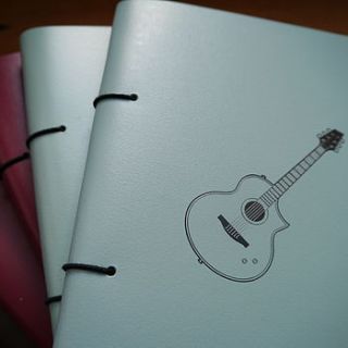 personalised leather guitar journal by deservedly so